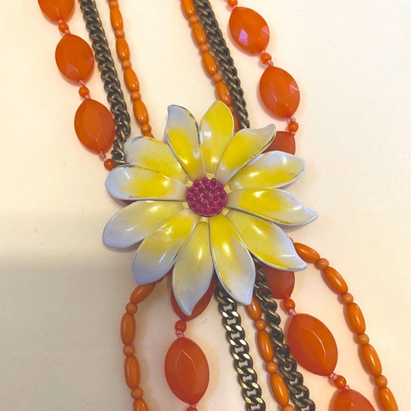 Lucky Brand flower long necklace - Picture 2 of 4
